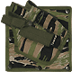 Cross Draw Pistol Holster (Right Hand - Small) (Tiger Stripe)