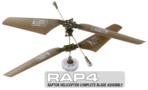 RAP4 Raptor R/C Helicopter Complete Blade Assembly