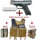 KT Eraser Paintball Pistol Vest Package with Marker