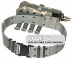 MOLLE Horizontal CO2 Air Tank Pouch & Belt Combo Package