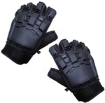 Sup Grip Armor Paintball Gloves (Half Finger - Black) 2X Large