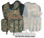Tactical Ten Paintball Vest (Digital Camo) - Regular Size