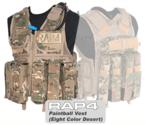 Tactical Ten Paintball Vest (Eight Color Desert Camo) - Regular