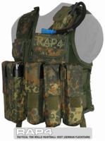 Tactical Ten Paintball Vest (German Flecktarn) - Regular Size
