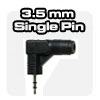 Throat Mic 3.5mm Single Pin Adapter
