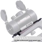 US Army Alpha Black Scope Mount Base