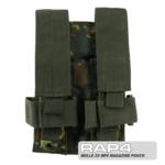 MOLLE 2X MP5 Magazine Pouch for Tactical Vest (German Flecktarn)