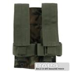 MOLLE 2X MP5 Magazine Pouch for Tactical Vest (Woodland Camo)