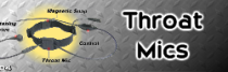 Military, Paintball Throat Mics. Cobra, Icom, Midland, Maxon, Motorola, Vertex, Secret Service, Socom, Special Forces, Swat